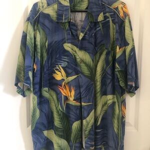 Tropical Blue and Green Men's Shirt